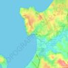 Mapa topográfico Ventanas, altitude, relevo