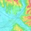 Mapa topográfico Capraia Fiorentina, altitude, relevo