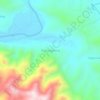 Mapa topográfico Bantargebang, altitude, relevo