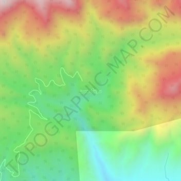Mapa topográfico سرتنگ مسن, altitude, relevo