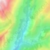 Mapa topográfico Clavans-le-Haut, altitude, relevo