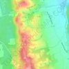 Mapa topográfico Mazeroles, altitude, relevo