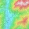 Mapa topográfico Valle, altitude, relevo