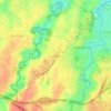 Mapa topográfico Ciangsana, altitude, relevo