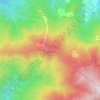Mapa topográfico Monte Campaccio, altitude, relevo