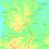 Mapa topográfico Jawilan, altitude, relevo