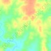 Mapa topográfico Piraja, altitude, relevo