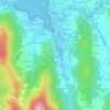 Mapa topográfico Sobreviñas, altitude, relevo