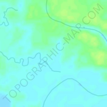 Mapa topográfico Sempan Timur, altitude, relevo