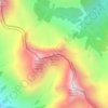 Mapa topográfico Red Man Mountain NW1.1, altitude, relevo