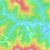 Mapa topográfico La Reynaldière, altitude, relevo