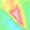 Mapa topográfico Timpa di San Lorenzo, altitude, relevo
