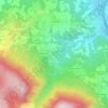 Mapa topográfico Le Croci, altitude, relevo