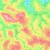 Mapa topográfico Tsela, altitude, relevo