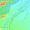 Mapa topográfico Kayu Ara, altitude, relevo