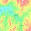 Mapa topográfico Copiapó, altitude, relevo