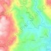 Mapa topográfico Terreiros, altitude, relevo