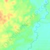 Mapa topográfico Batu Putih, altitude, relevo