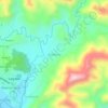Mapa topográfico Boliwong, altitude, relevo