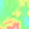 Mapa topográfico Cerro de la Grana, altitude, relevo