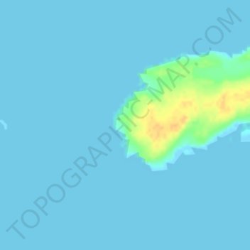 Mapa topográfico Cape Queen, altitude, relevo