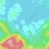 Mapa topográfico Colbún Alto, altitude, relevo