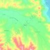 Mapa topográfico Maitén, altitude, relevo