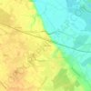 Mapa topográfico Croix de Ségaud, altitude, relevo