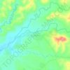 Mapa topográfico Minabang, altitude, relevo