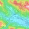 Mapa topográfico Kötschach, altitude, relevo