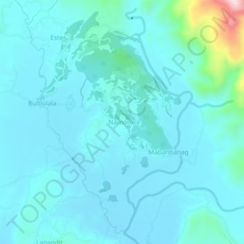Mapa topográfico Namoroc, altitude, relevo