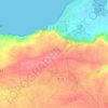 Mapa topográfico Lanrivan, altitude, relevo