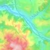 Mapa topográfico La Berthonnière, altitude, relevo