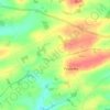 Mapa topográfico Derril, altitude, relevo