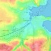 Mapa topográfico Tournebride, altitude, relevo