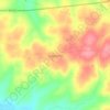 Mapa topográfico Laranja Azeda, altitude, relevo