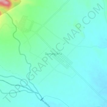 Mapa topográfico Dumagueña, altitude, relevo