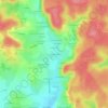 Mapa topográfico Le Pont Chartrain, altitude, relevo