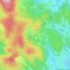 Mapa topográfico les Ronzières, altitude, relevo
