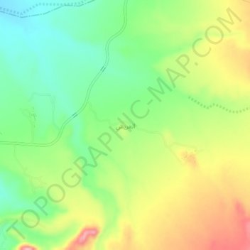Mapa topográfico Al Arish, altitude, relevo
