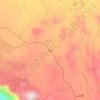 Mapa topográfico Ar Rahwah, altitude, relevo