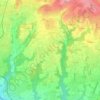 Mapa topográfico Tregasio, altitude, relevo