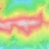 Mapa topográfico Rocher de Batail, altitude, relevo