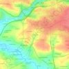 Mapa topográfico Le Bas Fougeray, altitude, relevo