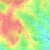 Mapa topográfico La Muserie, altitude, relevo