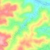 Mapa topográfico Canela, altitude, relevo