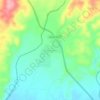 Mapa topográfico Nahualate, altitude, relevo