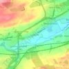 Mapa topográfico Longcroft, altitude, relevo