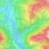 Mapa topográfico San Gallo, altitude, relevo