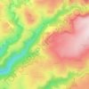 Mapa topográfico Lasbros, altitude, relevo